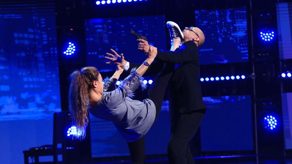 Românii au talent 2020 - Silviu Carabă, frozen action photo