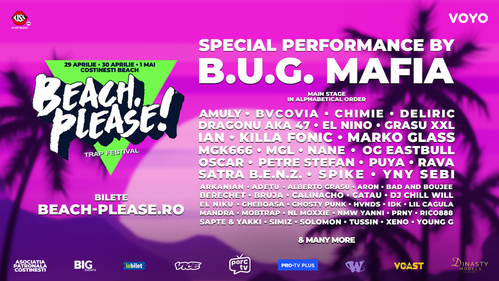 Tata Vlad de la B.U.G. Mafia, despre festivalul „Beach, Please!”: „Va fi un show impresionant”
