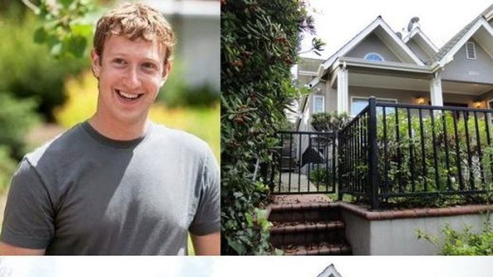 Mark Zuckerberg, fondatorul Facebook, locuieste cu chirie intr-o vila modesta! FOTO