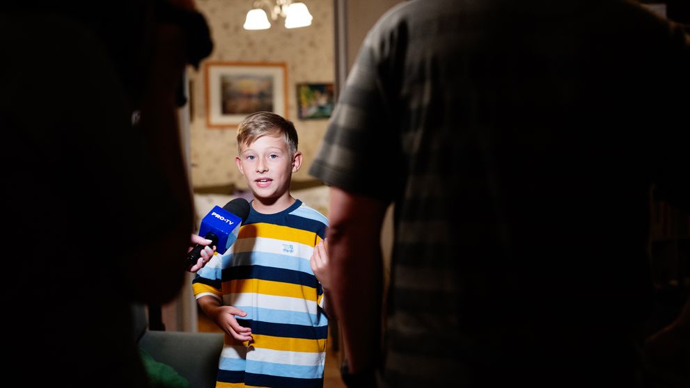 INTERVIU EXCLUSIV! Cel mai tânăr actor din „Scara B” are doar 8 ani! Vlad Mancu, declarații savuroase despre experiența de pe platourile de filmare