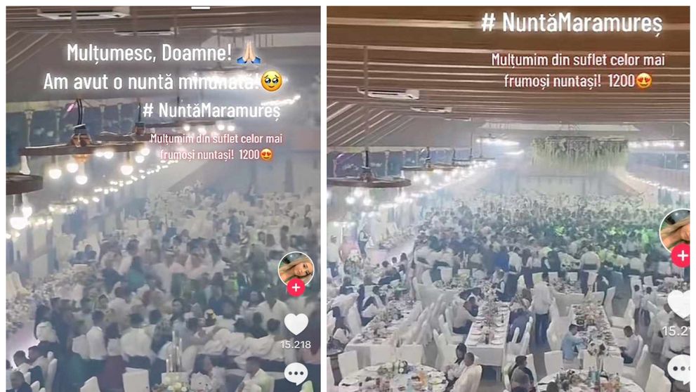 Nunta din Maramureș cu 1200 de invitați care face senzație pe internet: “Sunteți datori pe viață!”