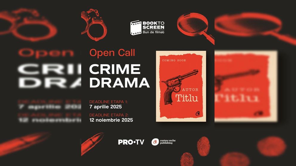 Curtea Veche Publishing anunță concursul de manuscrise „crime drama”. Câștigătorul, anunțat la Gaudeamus și premiat de ProTV