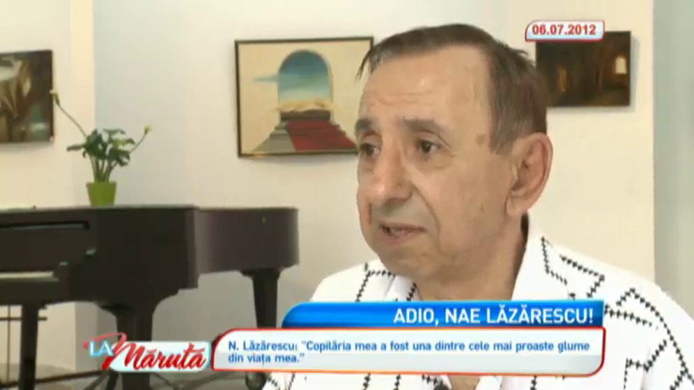 Nae Lazarescu a murit la varsta de 72 de ani. Actorul va fi inmormantat sambata, la Focsani