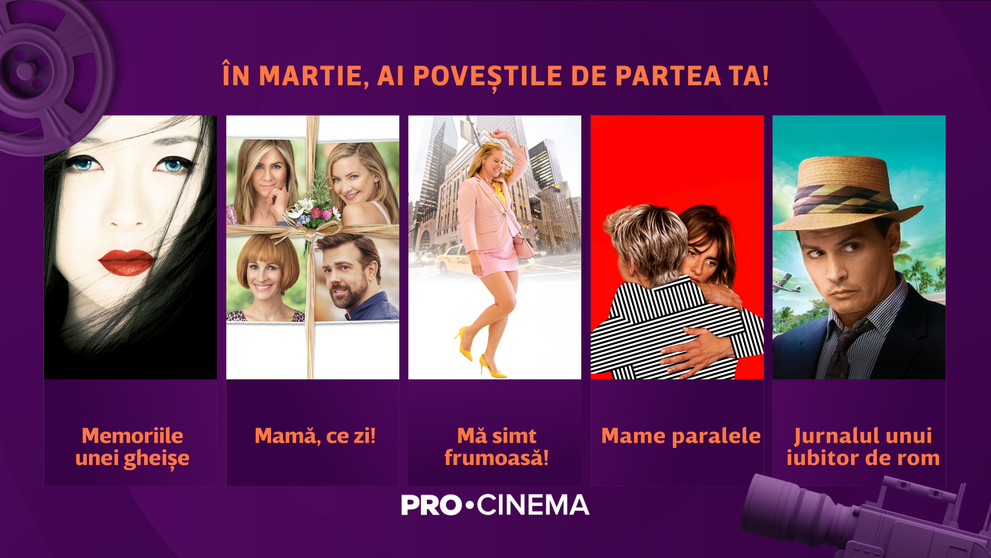 Ce vedem la PRO CINEMA în luna martie: comedii romantice pentru Ziua Femeii și acțiune cât cuprinde