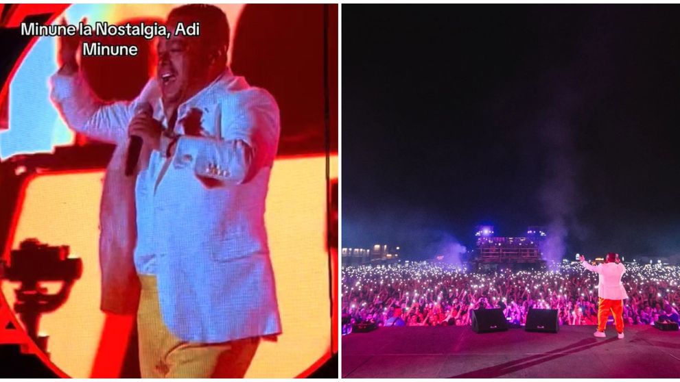 Adrian Minune, apariție surpriză pe scena festivalului Nostalgia! Cum a reacționat publicul când artistul a început să cânte: „Comparăm ananas cu corcodușe!” VIDEO