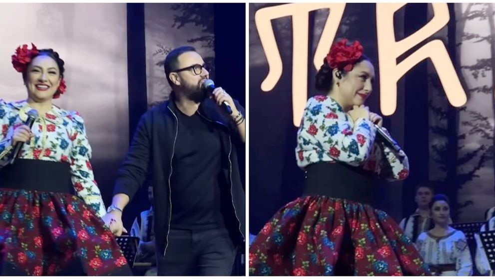 Cătălin Măruță a urcat pe scenă și i-a făcut o surpriză colosală Andrei! Artista, la un pas să izbucnească în lacrimi: „Un moment de neuitat la Tradițional 2”