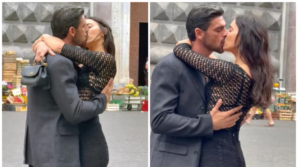 Michele Morrone, scene pasionale cu Irina Shayk în plină stradă. Fanii sunt în extaz