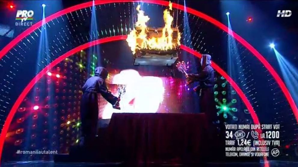 A intrat intr-un cufar si i-a dat foc. Momentul de magie care a uimit: ce s-a intamplat pe scena Romanii au Talent