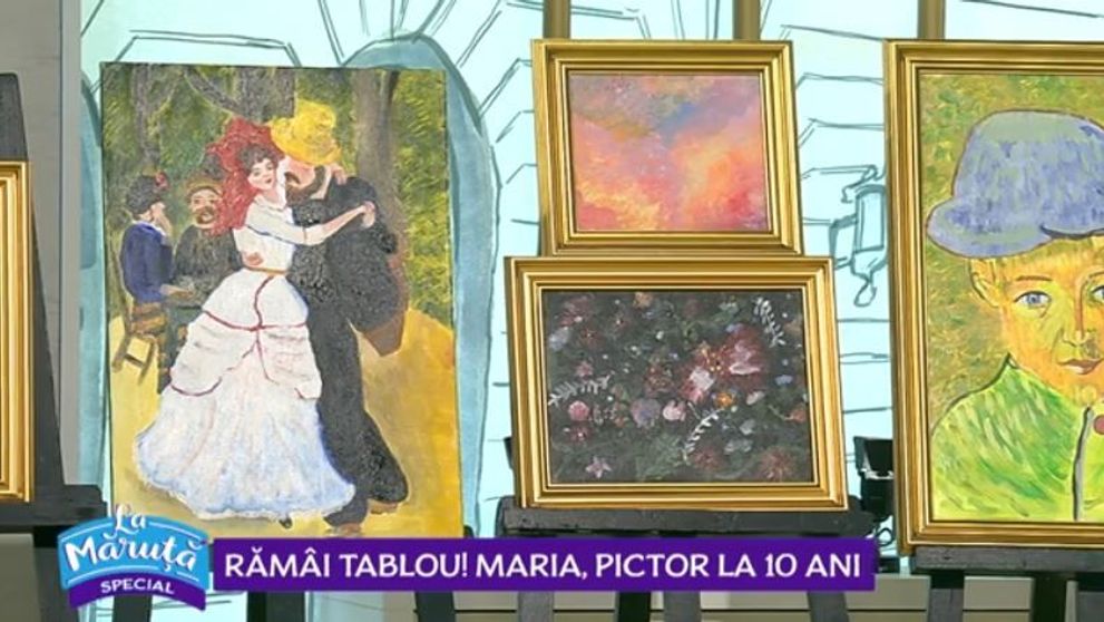 VIDEO Maria Pintilie, pictoriță la 10 ani