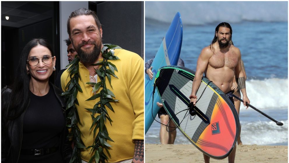 Momoa, “topit” în fața lui Demi Moore. Actorul, 