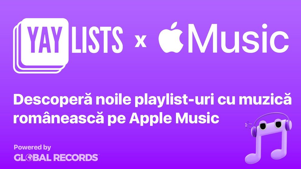 YAYLISTS colaborează cu Apple Music pentru a lansa un canal de curatorship cu playlisturi exclusive