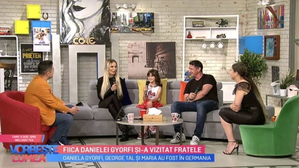 Daniela Gyorfi, George Tal și fiica lor, povestiri din vacanță