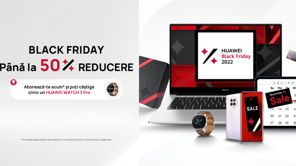 (P) Huawei surprinde cu oferte de Black Friday
