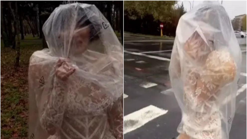 Celebra vedetă din România a apărut așa pe stradă! Nu a ținut cont că este în văzul lumii și a purtat un sac de plastic peste ținută. Imaginile sunt virale