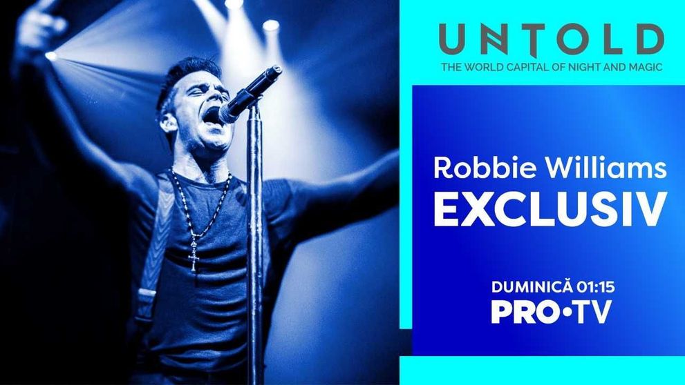 PRO TV este singura televiziune din România care transmite concertul lui Robbie Williams
