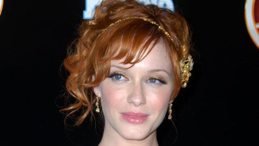 Christina Hendricks, sexy in blue la Gala Metropolitan Museu of Art Costume GALERIE FOTO!