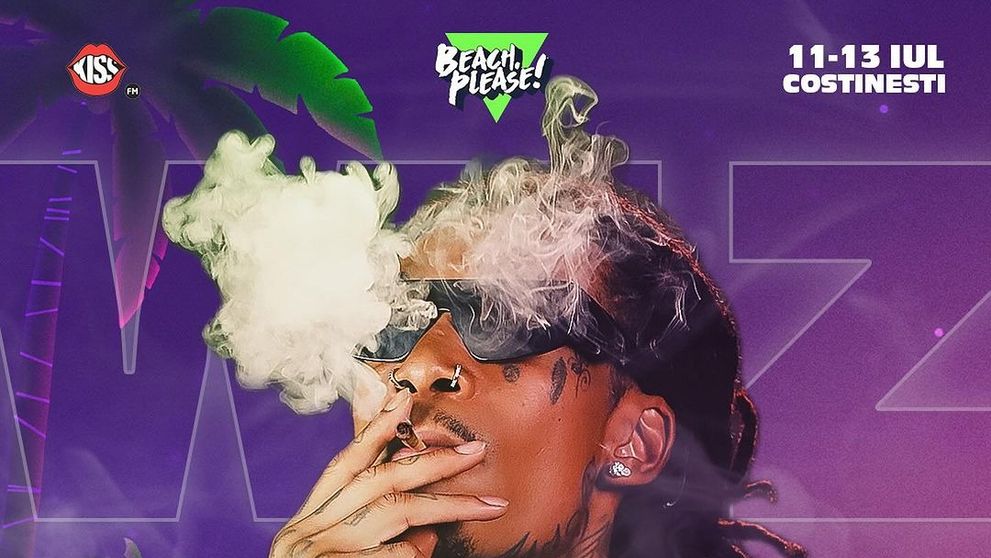 Wiz Khalifa vine în premieră în România la Beach, Please! 2024