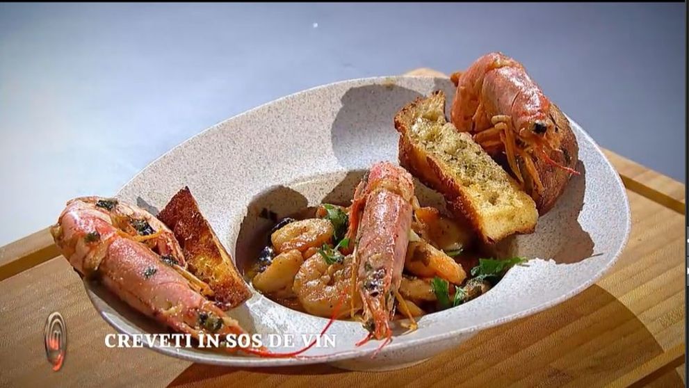Masterchef 2024, 16 septembrie - Ana Maria Becar: Creveți aromatizați în sos de unt și vin