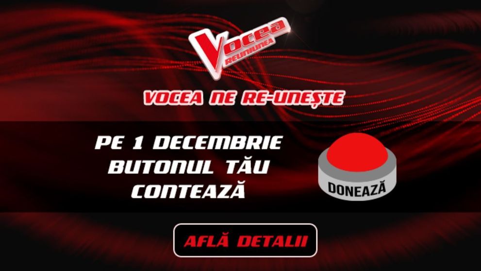 Telespectatorii Vocea Reuniunea ajută la construirea unui spital. „Muzica este deasupra a orice”