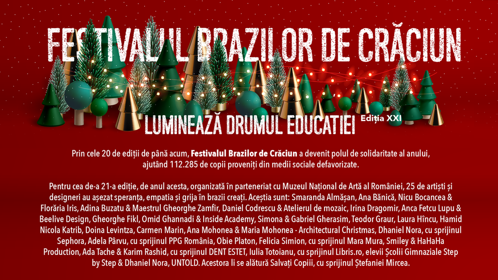 Festivalul Brazilor de Crăciun, la Muzeul Național de Artă al României