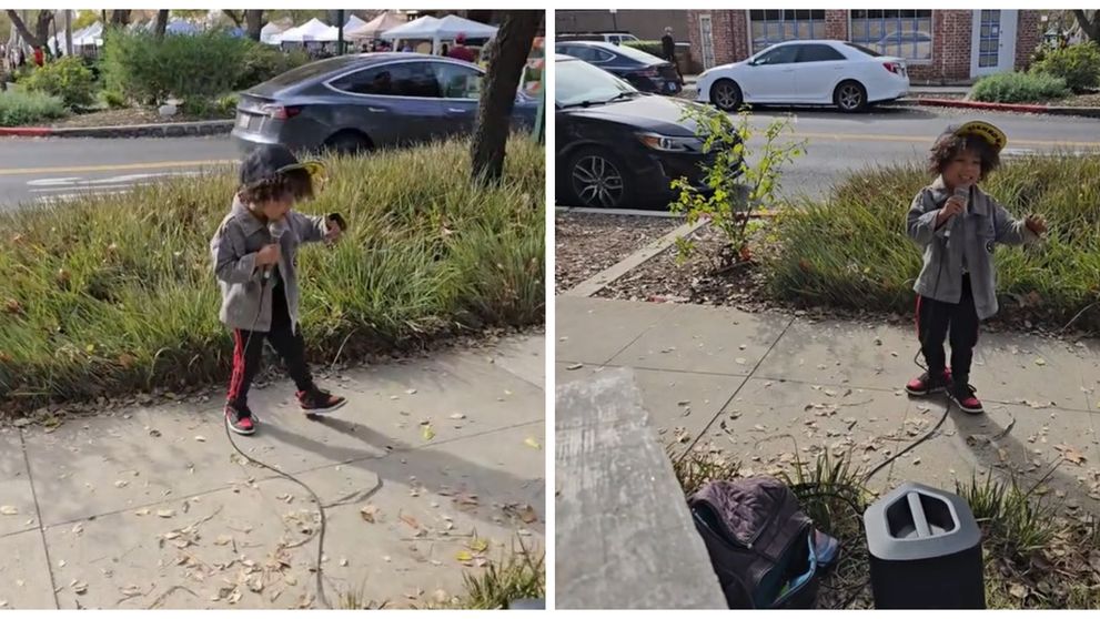 Cine e băiețelul care a devenit viral pe TikTok după ce și-a luat boxa și microfonul și a început să cânte în parc! Până și marii artiști internaționali au reacționat la clipurile sale care au adunat milioane de vizualizări: „Un viitor superstar!”