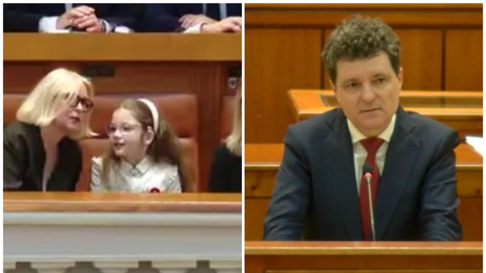 Moment emoționant: Aheea, fetița lui Nicușor Dan, l-a însoțit la depunerea jurământului