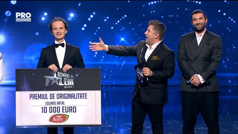 Eduard Antal a castigat premiul de originalitate al sezonului 7 Romanii au talent