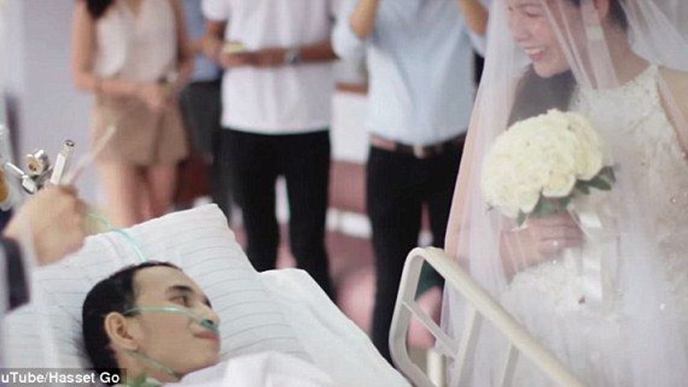 Ultima sa dorinta a fost sa se insoare cu iubirea vietii lui. Cu greu te vei abtine sa nu plangi cand vei vedea clipul de 13 milioane de afisari care a devenit viral