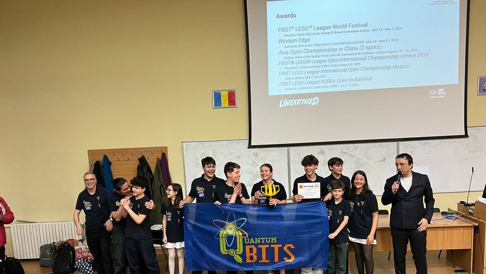 Echipa Quantum Bits câștigă Marele Trofeu FIRST LEGO League România și se califică la Campionatul Mondial de Robotică din Houston