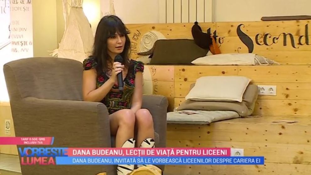 VIDEO Dana Budeanu, lecții de viață pentru liceeni