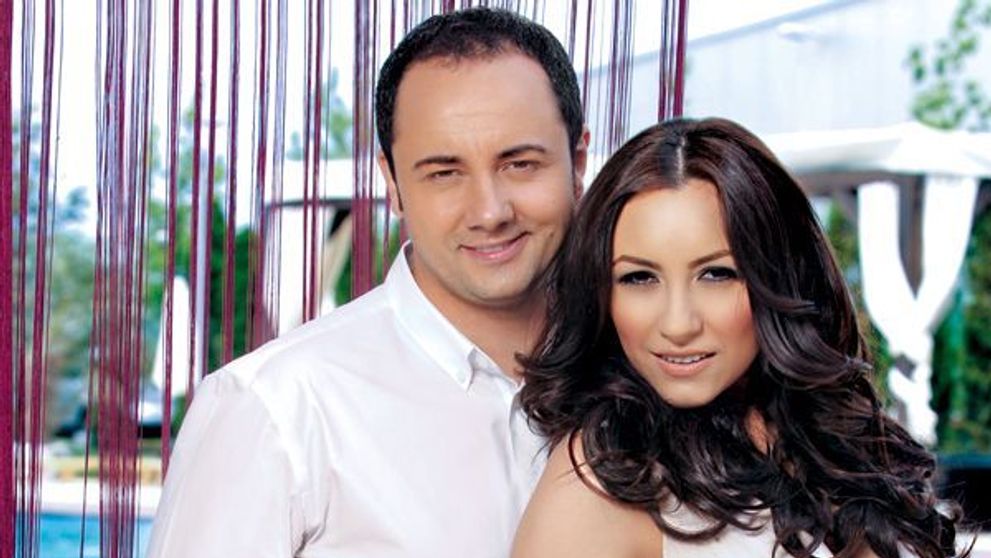 Andra si Catalin Maruta, doi parinti fericiti. David este cel mai infocat sustinator al lor. Imagini din culise