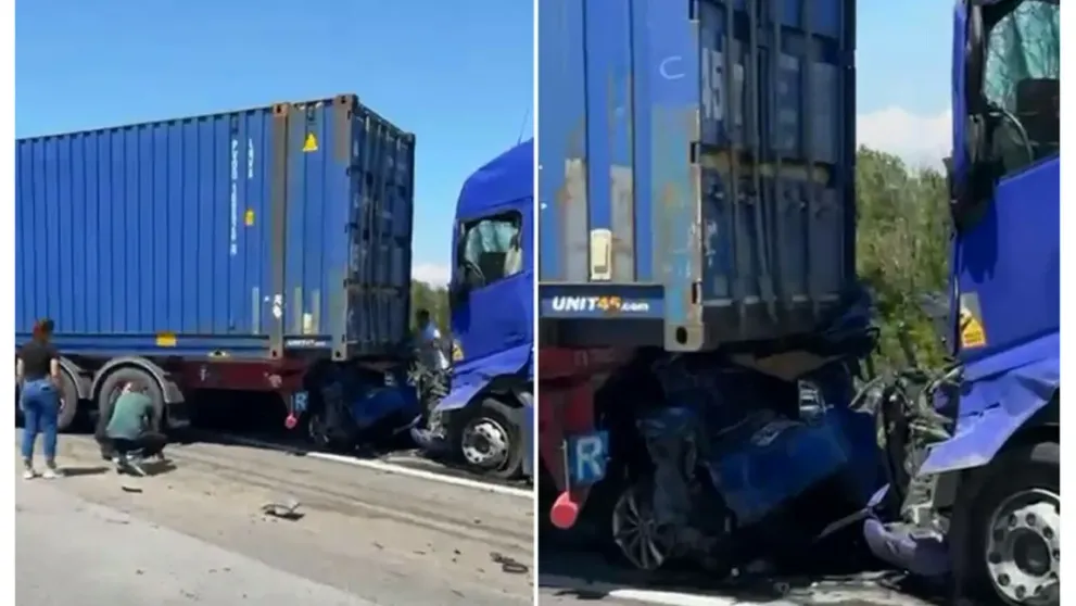 Ce făcea șoferul de TIR în momentul în care a provocat accidentul teribil de pe A1. Viteza amețitoare cu care a intrat în coloana de mașini