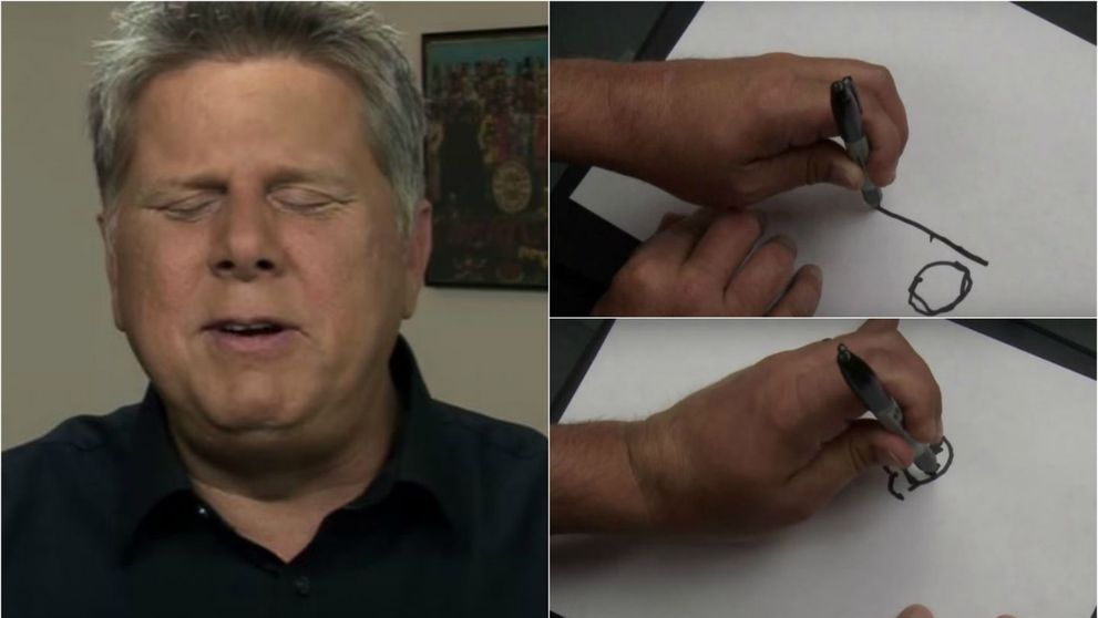 E fascinant! Un barbat care s-a nascut orb a fost rugat sa deseneze ceea ce 