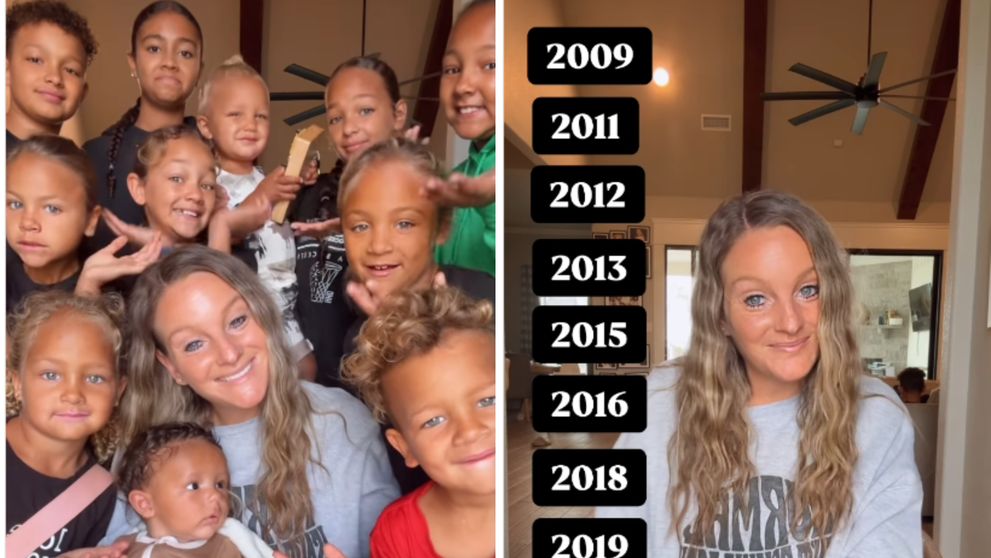 La 41 de ani are 11 copii mulatri cu păr blond cârlionțat, care au cucerit internetul. Mama care nu spune niciodată stop: a fost gravidă în fiecare an începând cu 2009