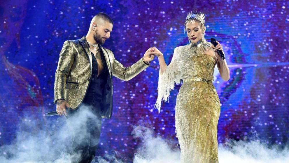 VIDEO Jennifer Lopez, apariție încântătoare la concertul lui Maluma de la New York