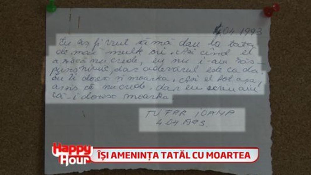 Ioana Tufaru ii dorea moartea tatalui sau! Citeste biletul pe care i l-a dat Ioana actorului Dan Tufaru