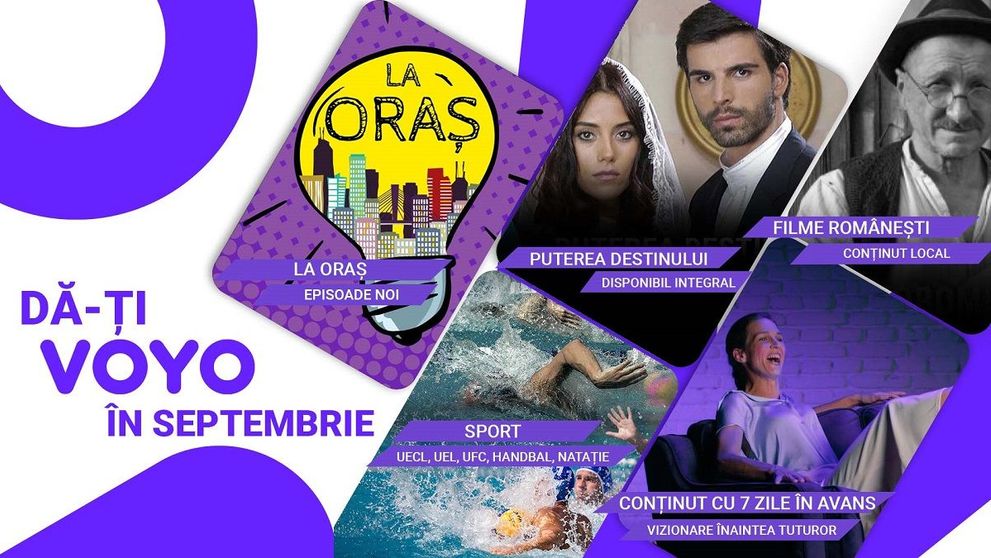 VOYO, în septembrie: cele mai importante competiții sportive și toate show-urile PRO TV cu 7 zile în avans