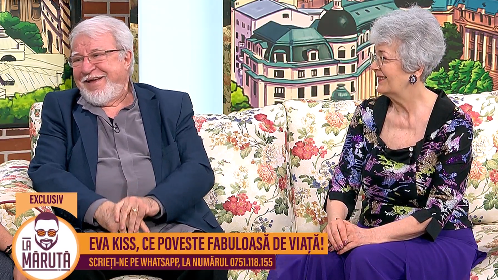 Vedeta anilor '80, Eva Kiss, alături de soțul ei,  Radu Constantin, La Măruță, direct din Danemarca: 