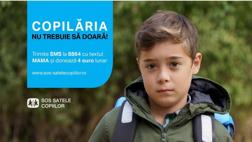 Copilăria nu trebuie să doară, o campanie SOS Satele Copiilor România
