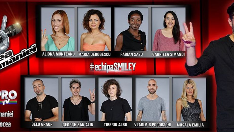 “Voci variate, o echipa a contrastelor” – echipa Smiley se completeaza in lupta catre marele trofeu Vocea Romaniei