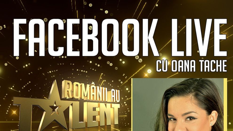 Oana Tache este digital host in marile gale live Romanii au talent!