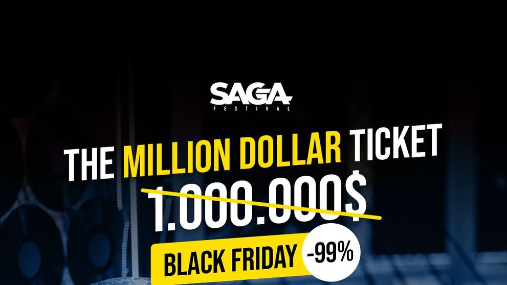 De Black Friday, SAGA Festival reduce cu 99% un bilet VIP de 1 milion de dolari! Cât va costa pe 11 noiembrie