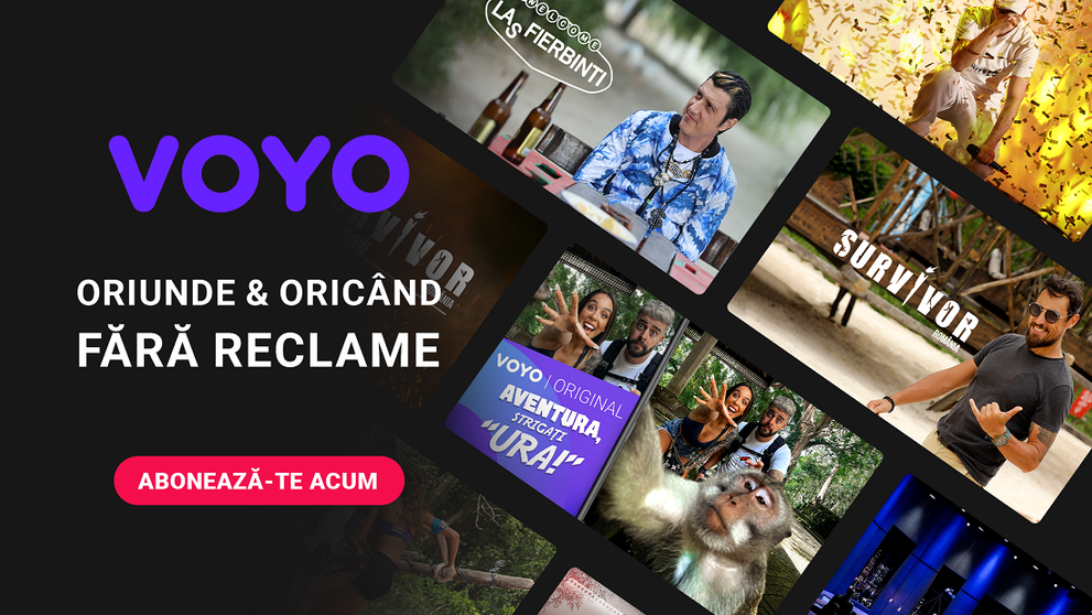 Abonează-te la VOYO la prețul unui bilet la cinema și bucură-te de filme și show-uri fără egal!