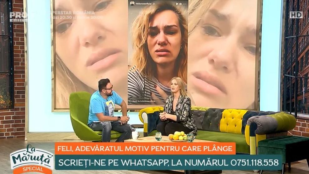Feli a lămurit cum s-a ajuns la fotografiile în care plânge pe rețelele de socializare