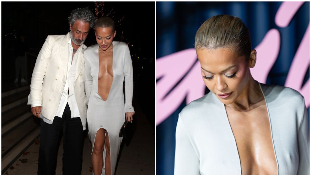 Mai decoltată de atât este imposibil! Rita Ora, ridiculizată online din cauza rochiei 
