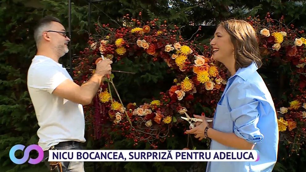 Unul dintre cei mai buni floriști din Europa, surpriză de ziua Adelei Popescu
