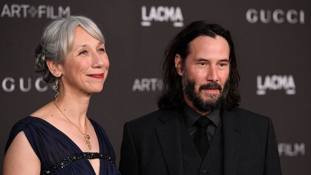 Keanu Reeves, sărut prin geamul mașinii cu iubita Alexandra Grant