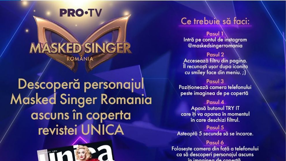 PRO TV și Unica vă prezintă prima copertă cu elemente grafice în realitate augmentată din România