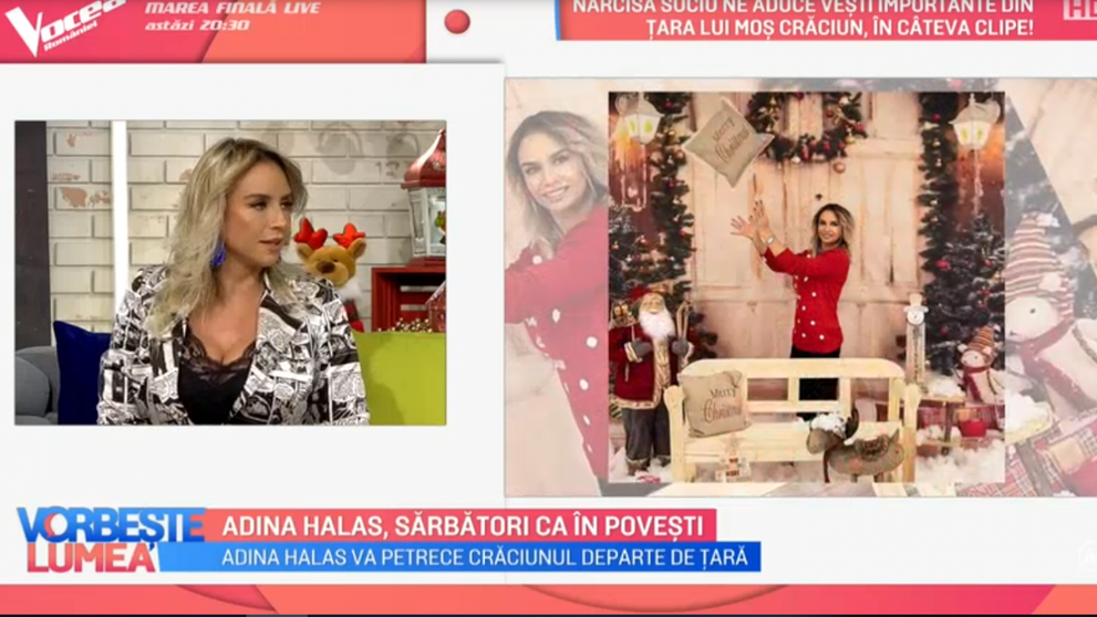 VIDEO Adina Halas, sărbători ca în povești