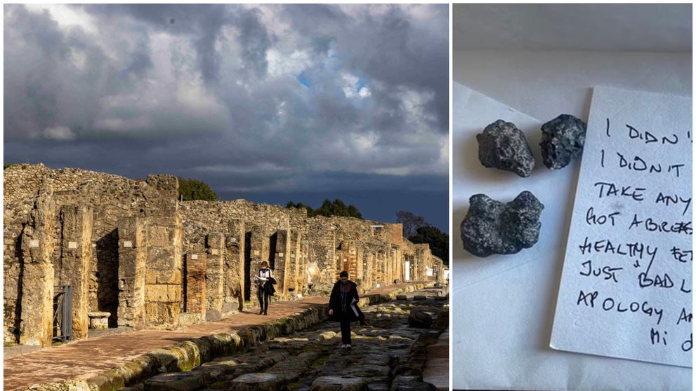 O turistă a furat o piatră din ruinele orașului Pompeii. Este șocant ce i s-a întâmplat la scurt timp! ”Nu știam de blestem”